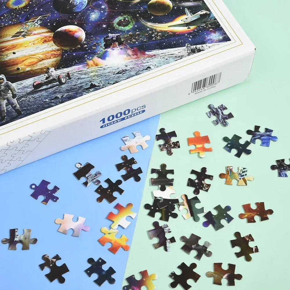 1000 Piece Jigsaw Puzzle Landscape Scene 75x50cm Paper Brain Teaser - 2