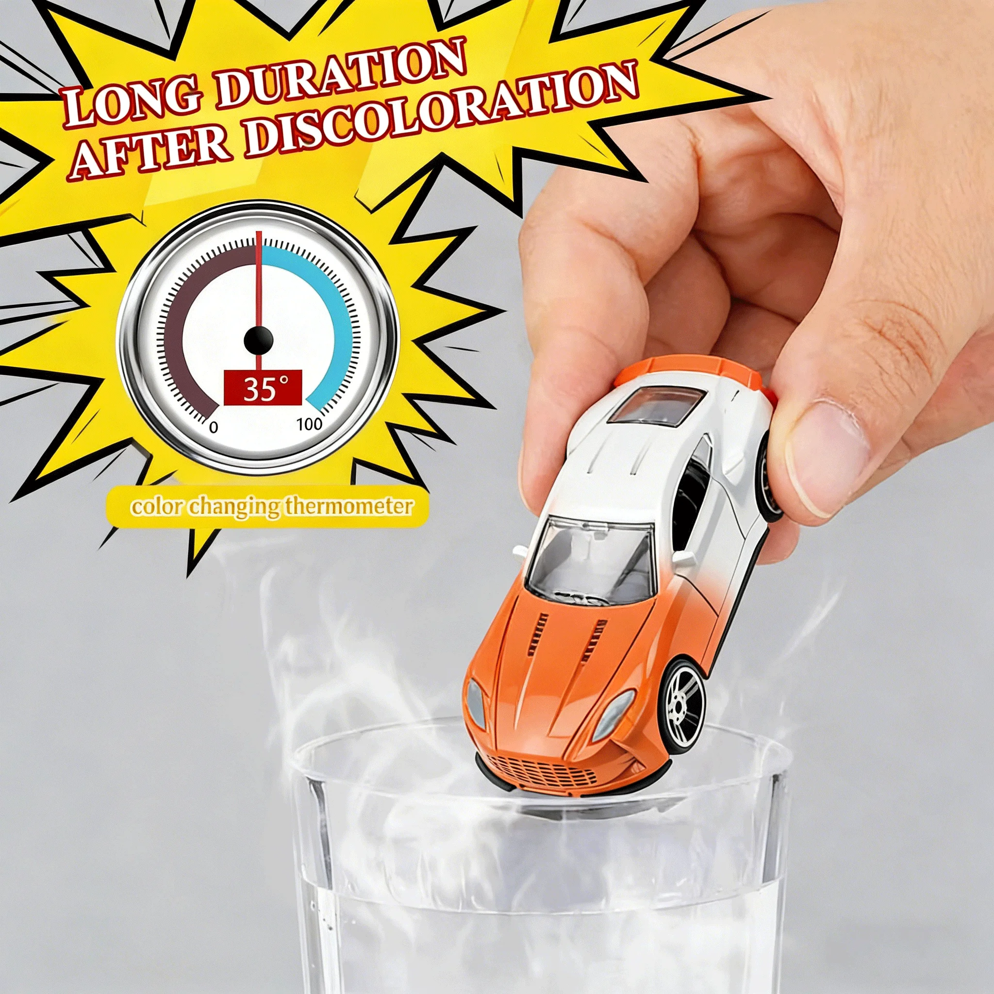 Color Changing Alloy Toy Car 1:64 Temperature Sensing Racing Model - 2
