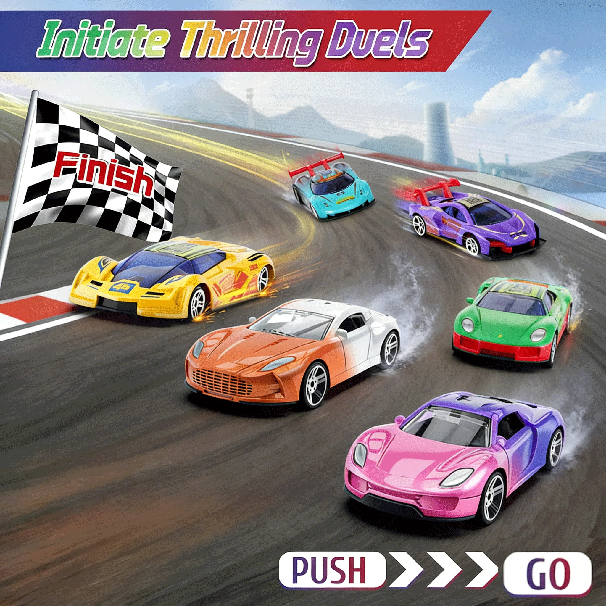Color Changing Alloy Toy Car 1:64 Temperature Sensing Racing Model - 3