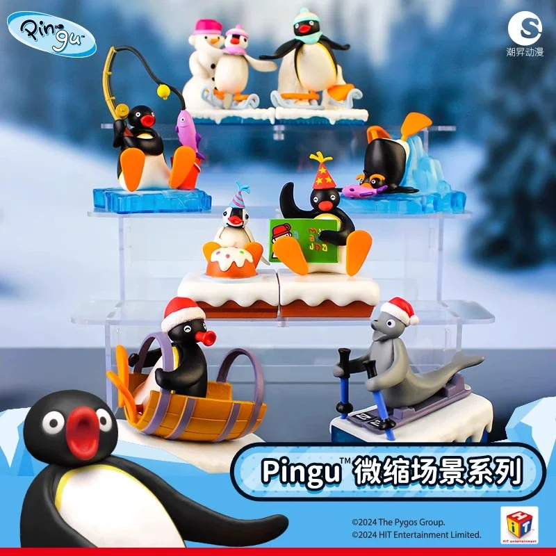 Pingu Anime Miniature Scene Blind Box Desktop Ornament Mystery Toy - 2