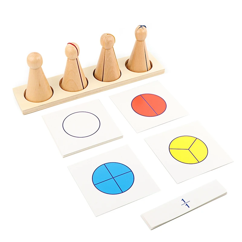 Fraction Skittles Tray Montessori Math Toy for Preschool Learning - 6
