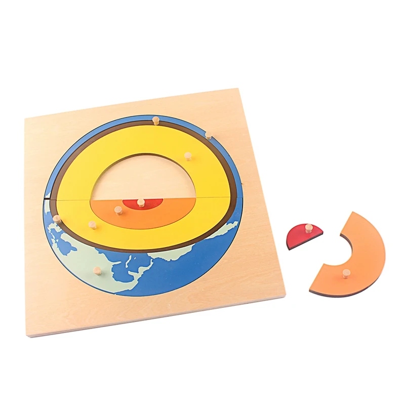 Solar System Wooden Puzzle for Kids, Montessori Space Learning Toy - 5