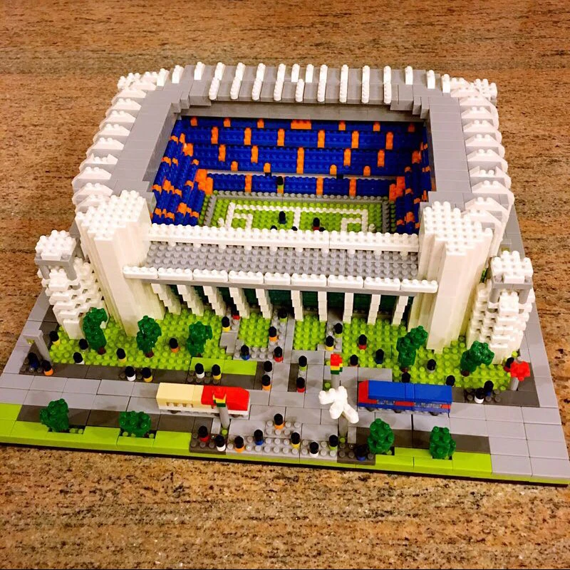 Barcelona Soccer Stadium Micro Blocks Building Sets Mini Bricks Architecture Building Block Toys for Adults Football Field Gift - 6