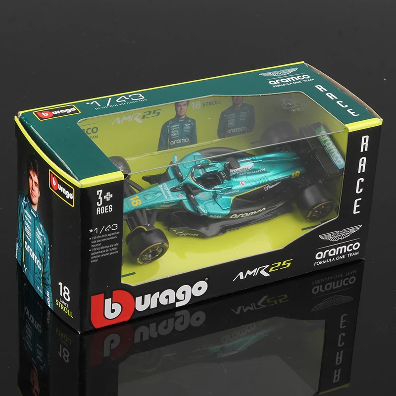 2025 Aston Martin AMR25 F1 Car Model 1:43 Scale Die Cast Racing Vehicle - 4