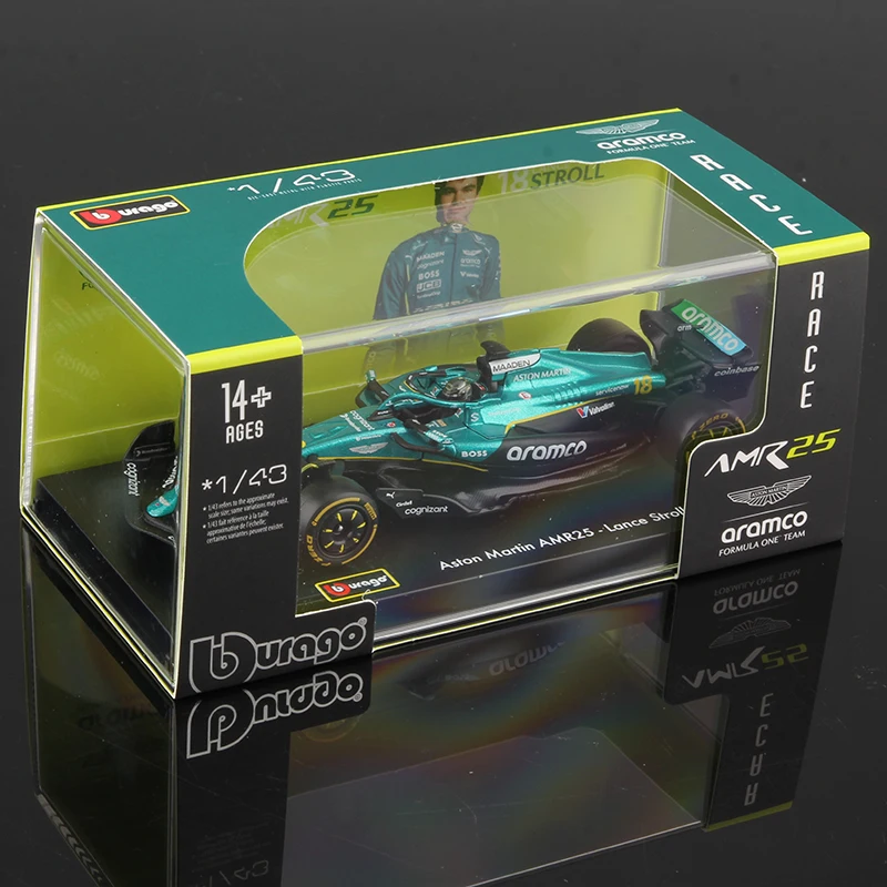 2025 Aston Martin AMR25 F1 Car Model 1:43 Scale Die Cast Racing Vehicle - 6