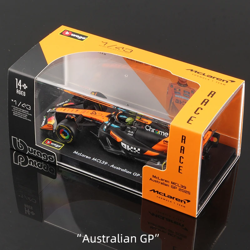 1:43 2025 F1 model car with helmet and display case, diecast alloy racing vehicle - 5