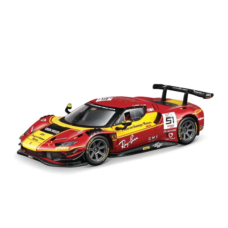 Ferrari 296 GT3 1:43 Scale Diecast Race Car Model Alloy Toy Vehicle - 6