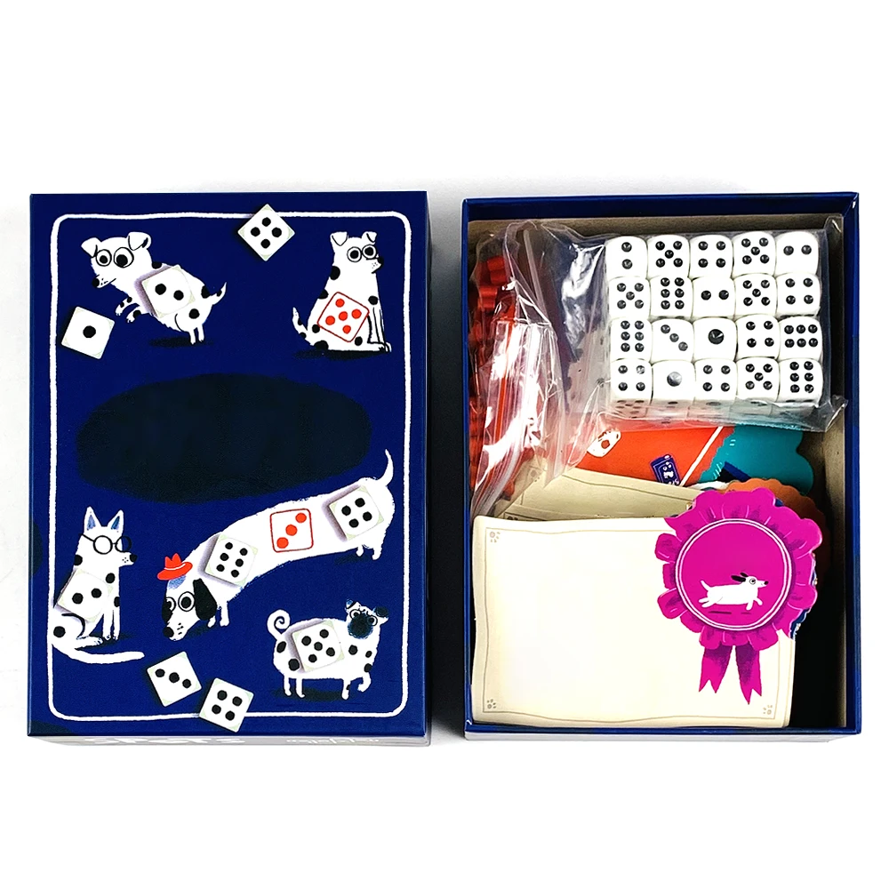 Dice Luck Card Game for Families, Interactive Board Game for Holidays - 2