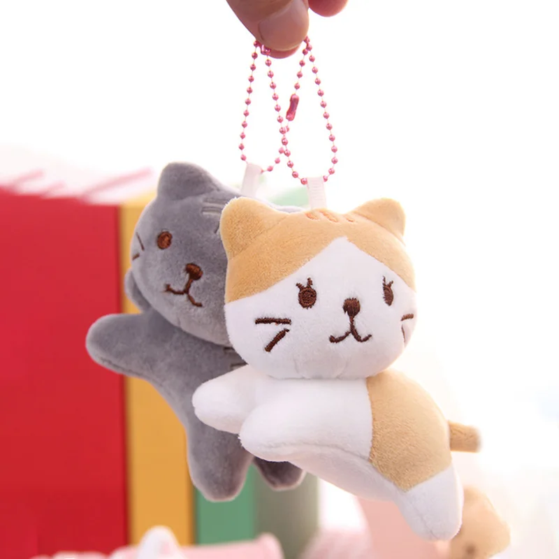 Cute Cat Plush Backpack Pendant, 12cm Soft Kitten Toy Keychain - 5