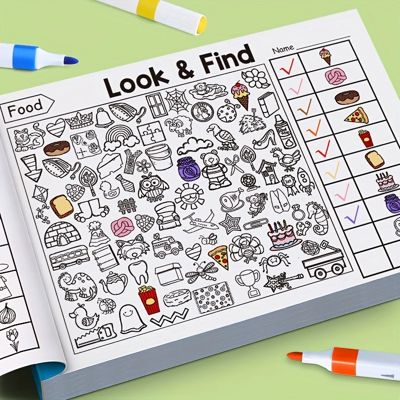 Children's Hidden Object Coloring Book with Find and Seek Activities - 3