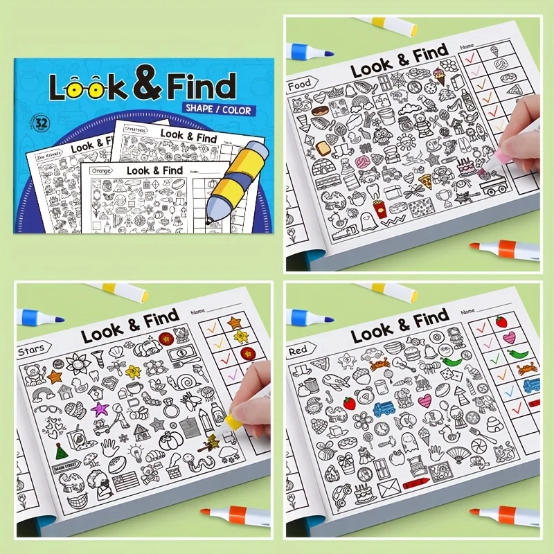 Children's Hidden Object Coloring Book with Find and Seek Activities - 4