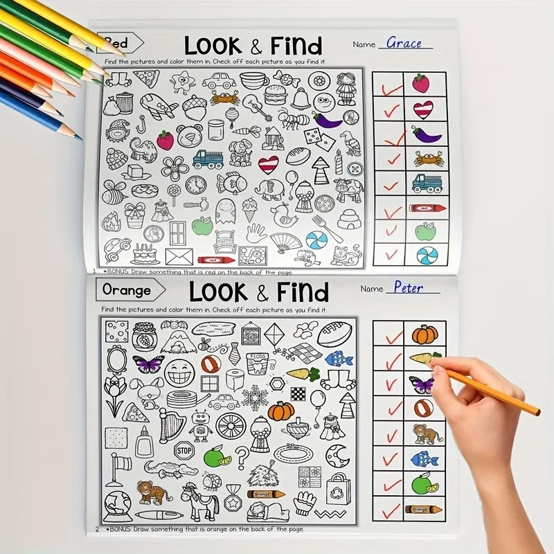 Children's Hidden Object Coloring Book with Find and Seek Activities - 6