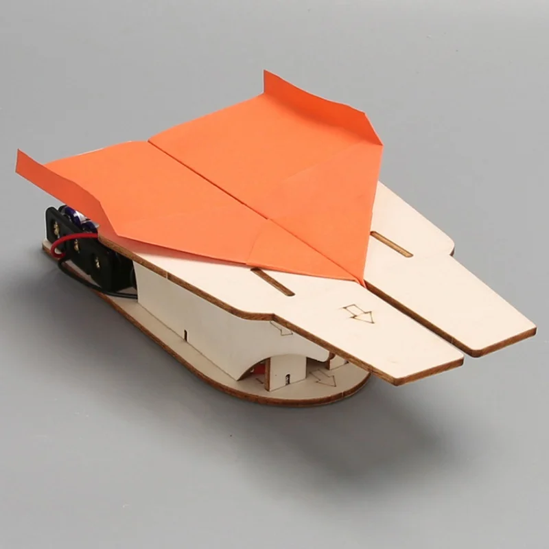 Aircraft Carrier Paper Airplane Catapult DIY Science Kit for Kids - 3