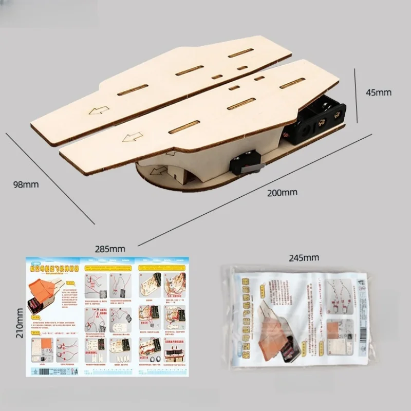 Aircraft Carrier Paper Airplane Catapult DIY Science Kit for Kids - 4