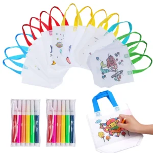 Double Sided Graffiti Bag DIY Painting Kit for Kids Non-woven Fabric