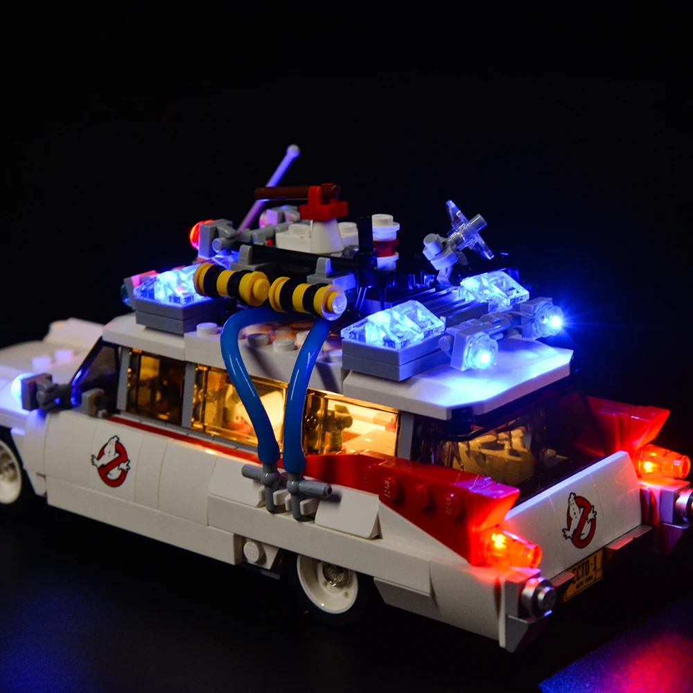 LED lighting kit for 21108 building blocks compatible with Ecto-1 model - 4