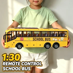 Electric RC Bus 1/30 Scale Remote Control Car with LED Lights