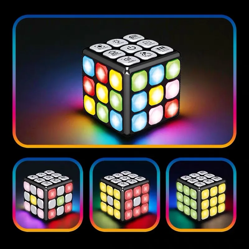 Electronic Musical Smart Cube Flashing Puzzle Brain Teaser Game - 2