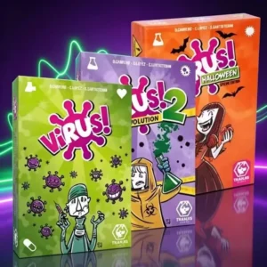 Virus Strategy Card Game Set Expansion Pack Series 1 and 2 with Halloween Edition