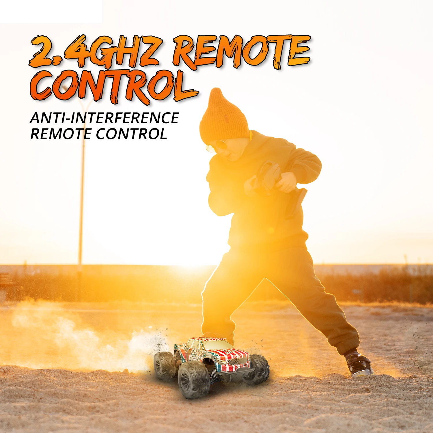 4WD Remote Control Car, 2.4G High-Speed Off-Road Drift Climbing Vehicle - 5