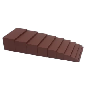 Montessori Brown Stairs Small Size Wooden Mathematics Toy for Early Learning