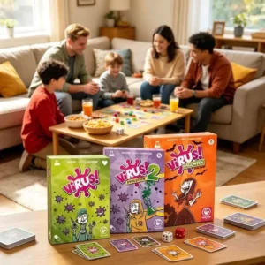 Virus Card Game and Virus Evolution 2 Strategy Board Game Set