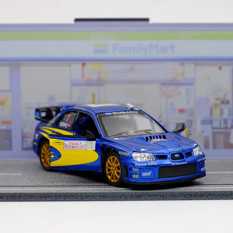 Subaru Impreza WRC 2007 Diecast Car Model 1:36 Scale Pull Back Toy - 2