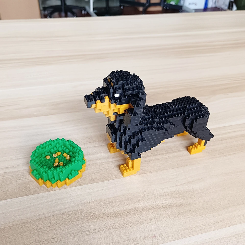 Dog model mini building block set, pet breed construction toy for kids - 2