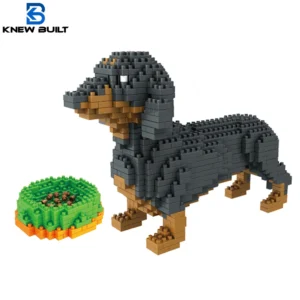 Dog model mini building block set, pet breed construction toy for kids