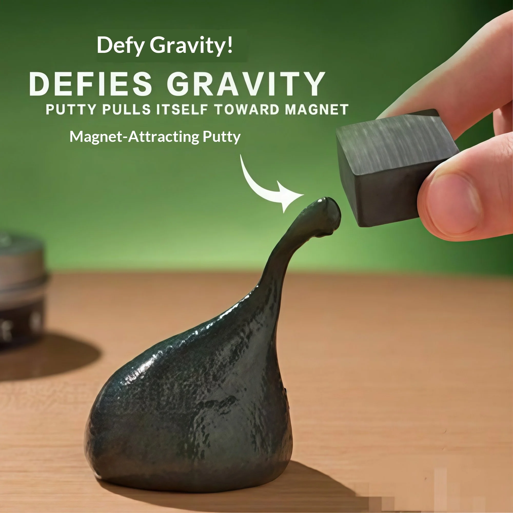 Magnetic Putty Slime with Magnet for Science Education and Fidget Play