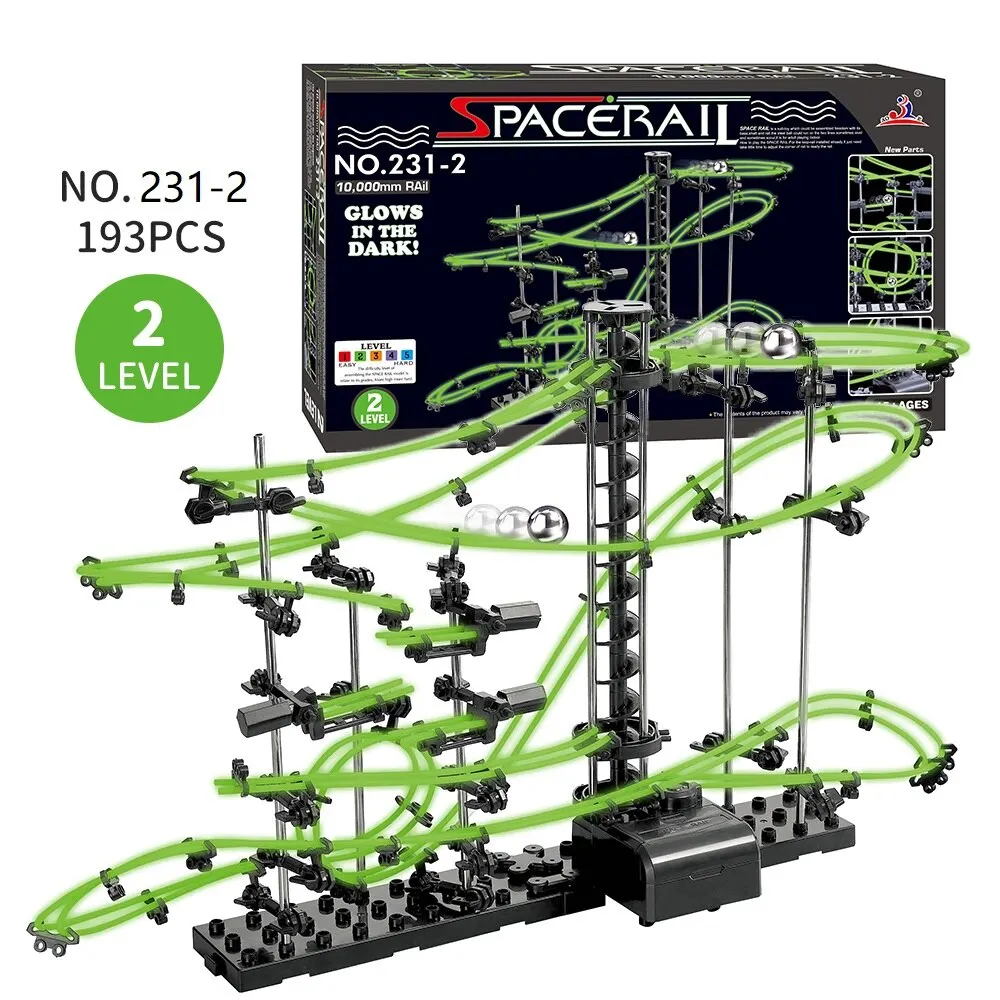 Luminous Marble Run Maze with Electric Elevator and Steel Balls - 5