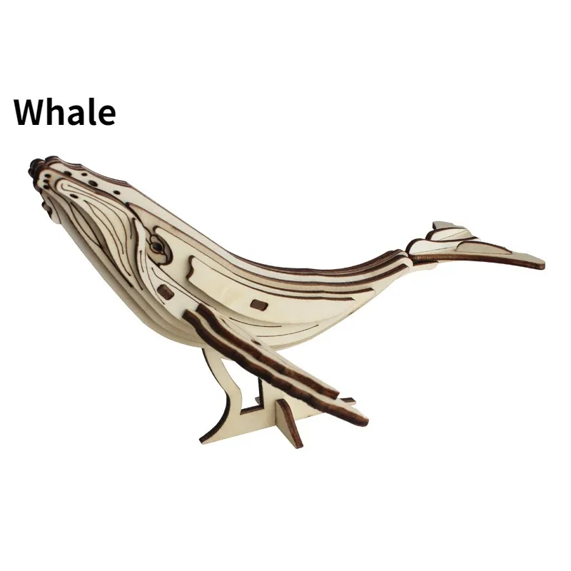 Marine Life 3D Wooden Puzzle Educational Toy for Kids - 6