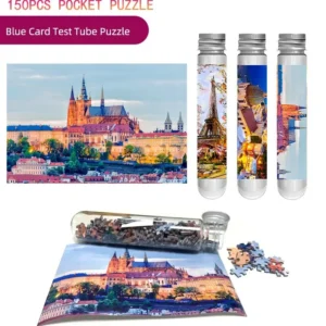 Mini Jigsaw Puzzle 150 Pieces in Test Tube Portable Educational Game