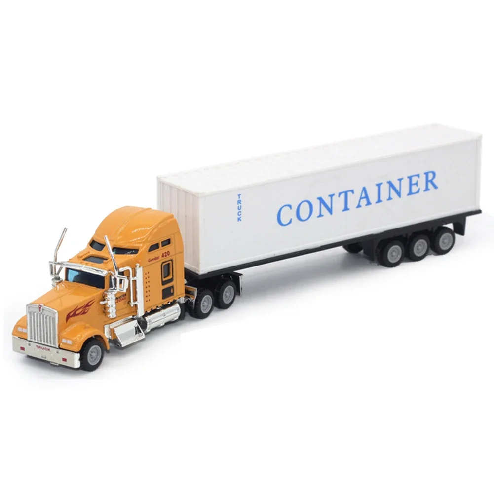 Diecast Car Carrier Truck Model 1:65 Scale Alloy Toy Vehicle for Kids - 5