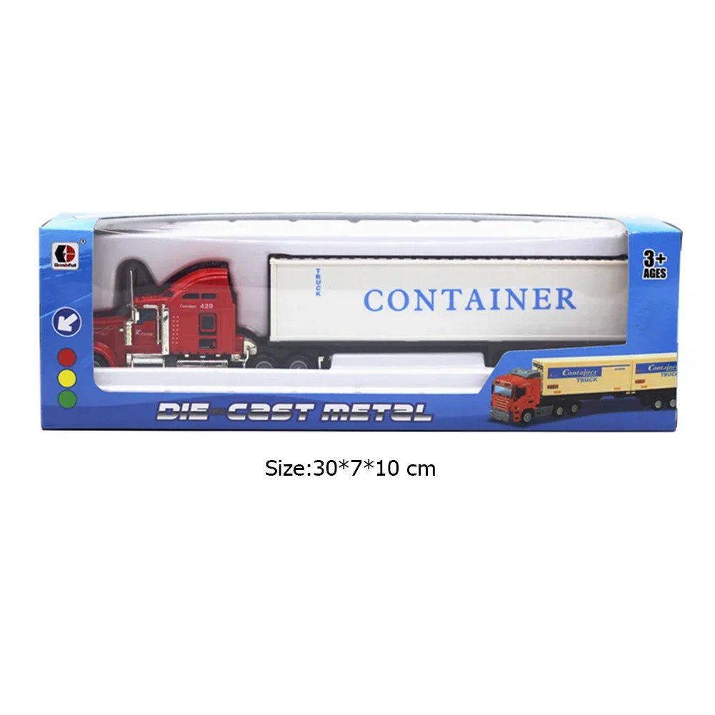 Diecast Car Carrier Truck Model 1:65 Scale Alloy Toy Vehicle for Kids - 6