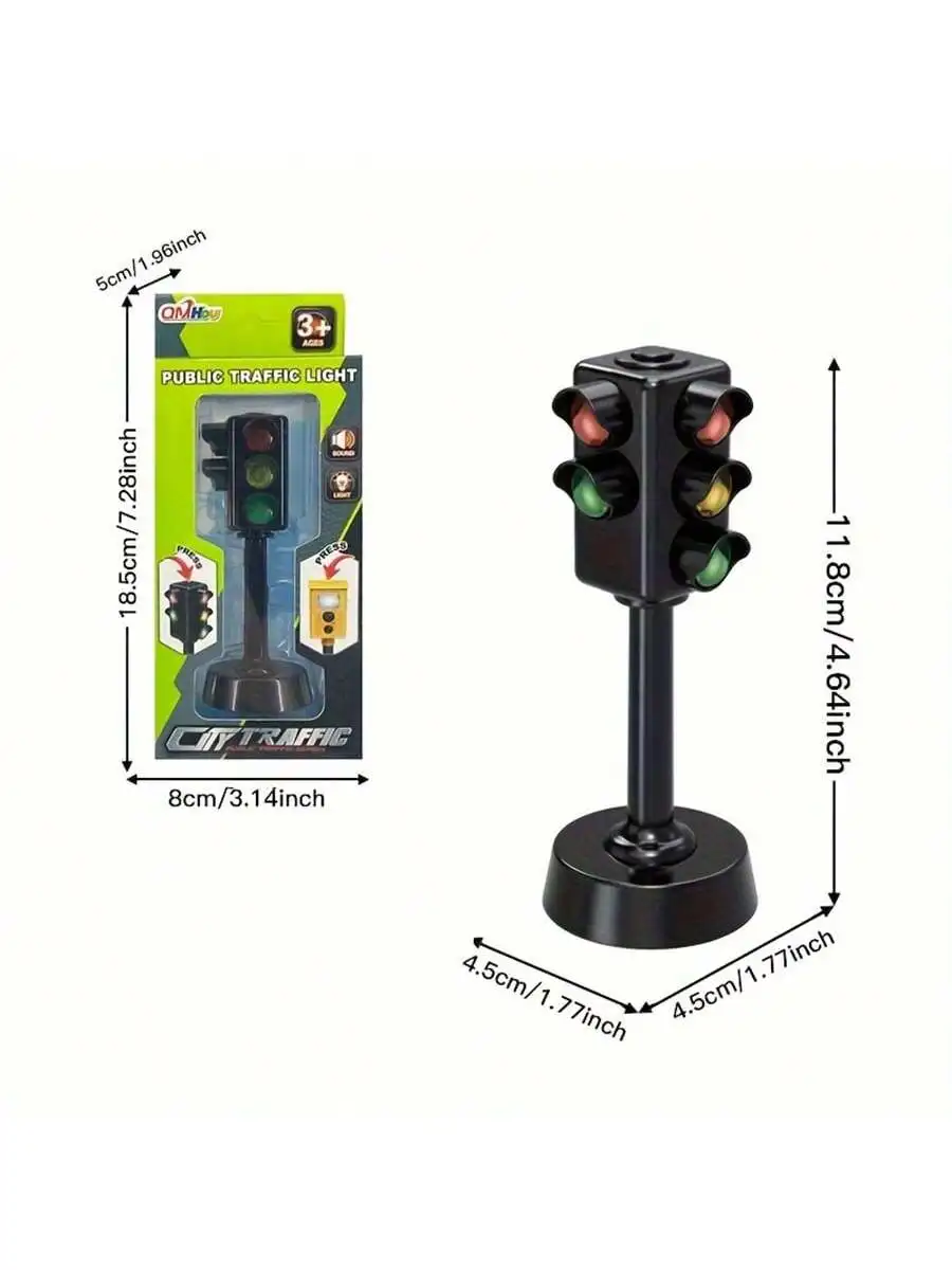 Traffic Light Toy with LED and Sound for Kids Safety Education - 3