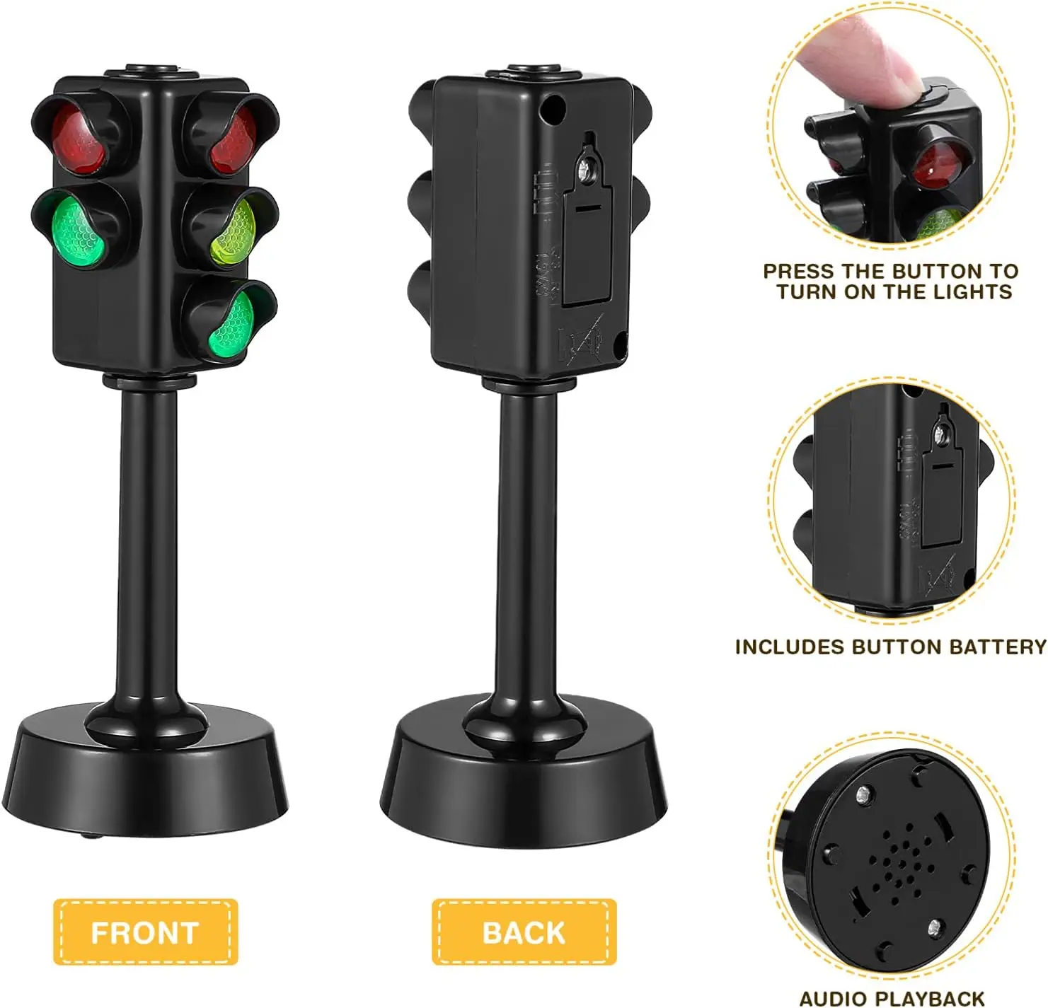 Traffic Light Toy with LED and Sound for Kids Safety Education - 6