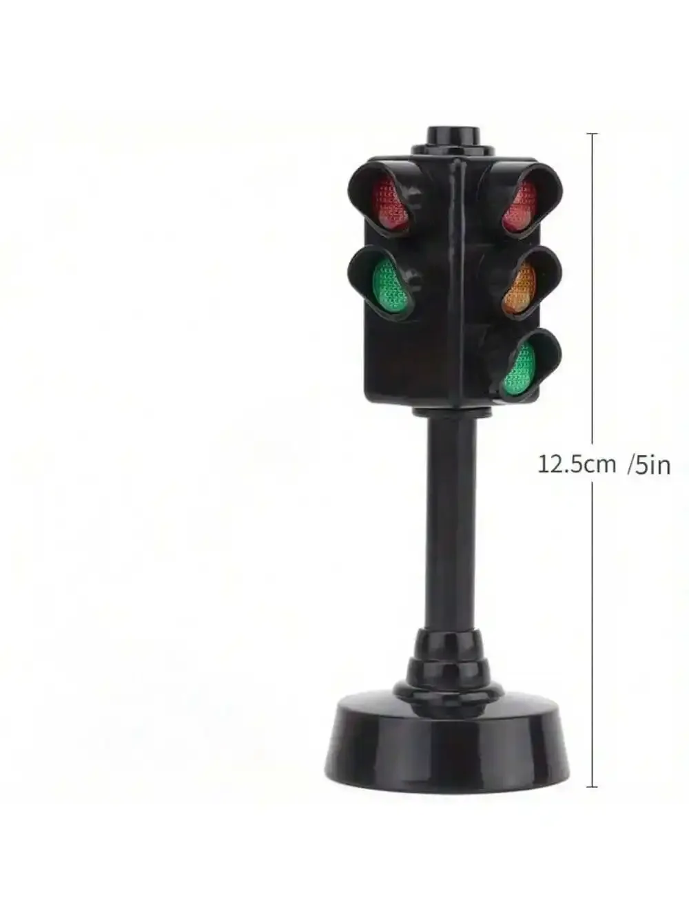 Mini Traffic Light Toy for Kids, Educational Road Safety Sign Block - 2