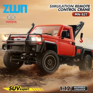 1:12 4WD RC Crawler Truck with Remote Control Hoist and LED Lights