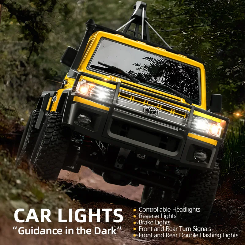 1:12 4WD RC Crawler Truck with Remote Control Hoist and LED Lights - 6