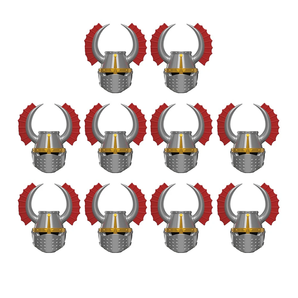 Medieval Military Knight Building Blocks Set with Shield Weapons and Helmets - 4