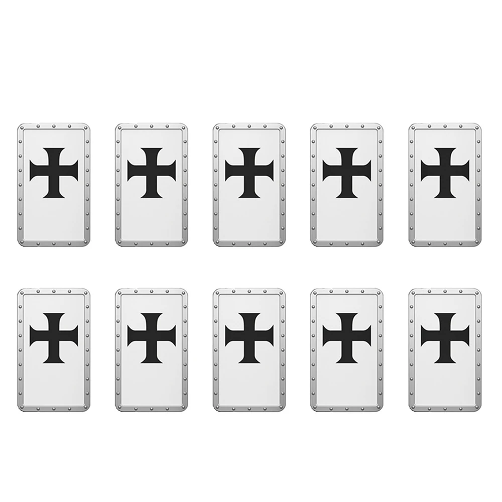 Medieval Military Knight Building Blocks Set with Shield Weapons and Helmets - 5
