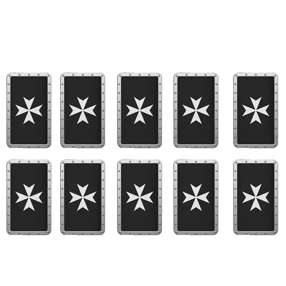 Medieval Military Knight Building Blocks Set with Shield Weapons and Helmets - 6