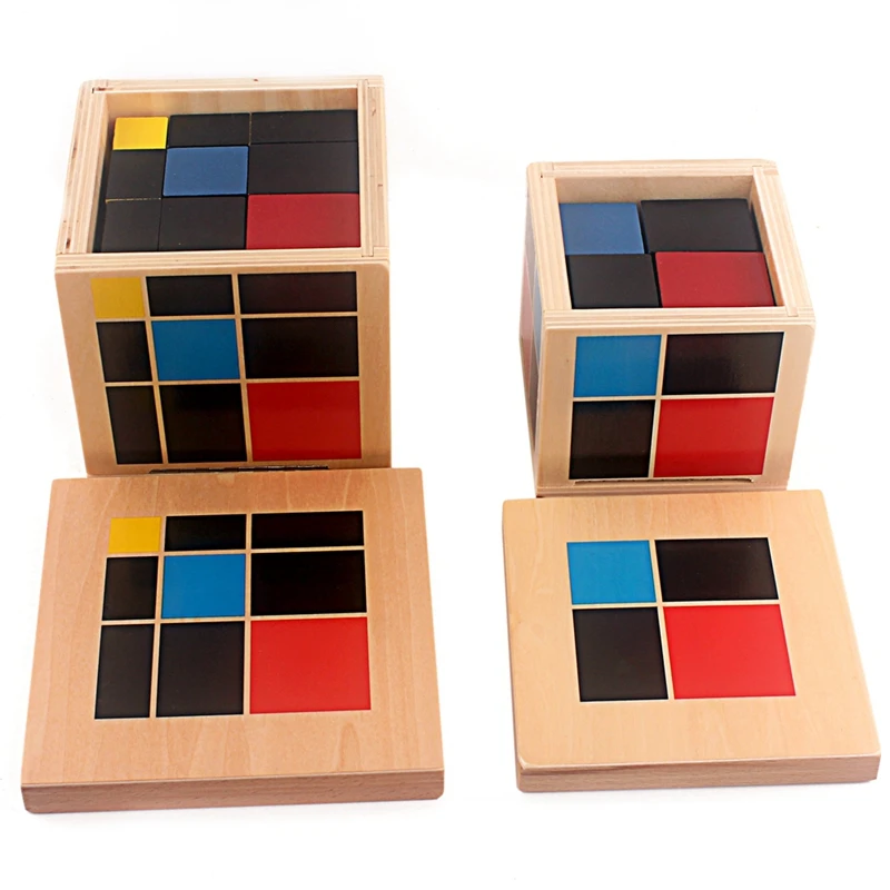 Montessori Binomial and Trinomial Cube Set for Algebraic Arithmetic - 2