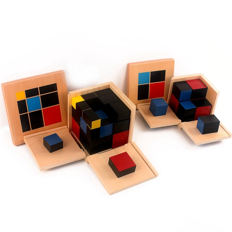 Montessori Binomial and Trinomial Cube Set for Algebraic Arithmetic - 3