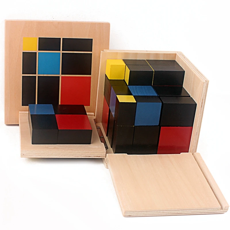 Montessori Binomial and Trinomial Cube Set for Algebraic Arithmetic - 5
