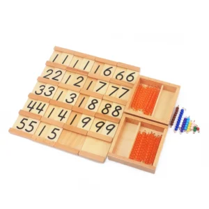 Teens and Tens Seguin Board with Bead Bars Math Learning Toy