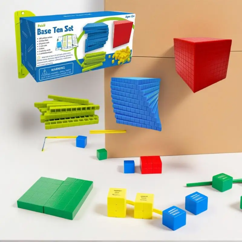 Kids Math Counting Cubes Set, Colorful EVA Educational Blocks for Early Learning - 5