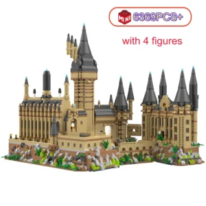 Magic Castle Micro Building Blocks with LED Light Street View Architecture Model Kit