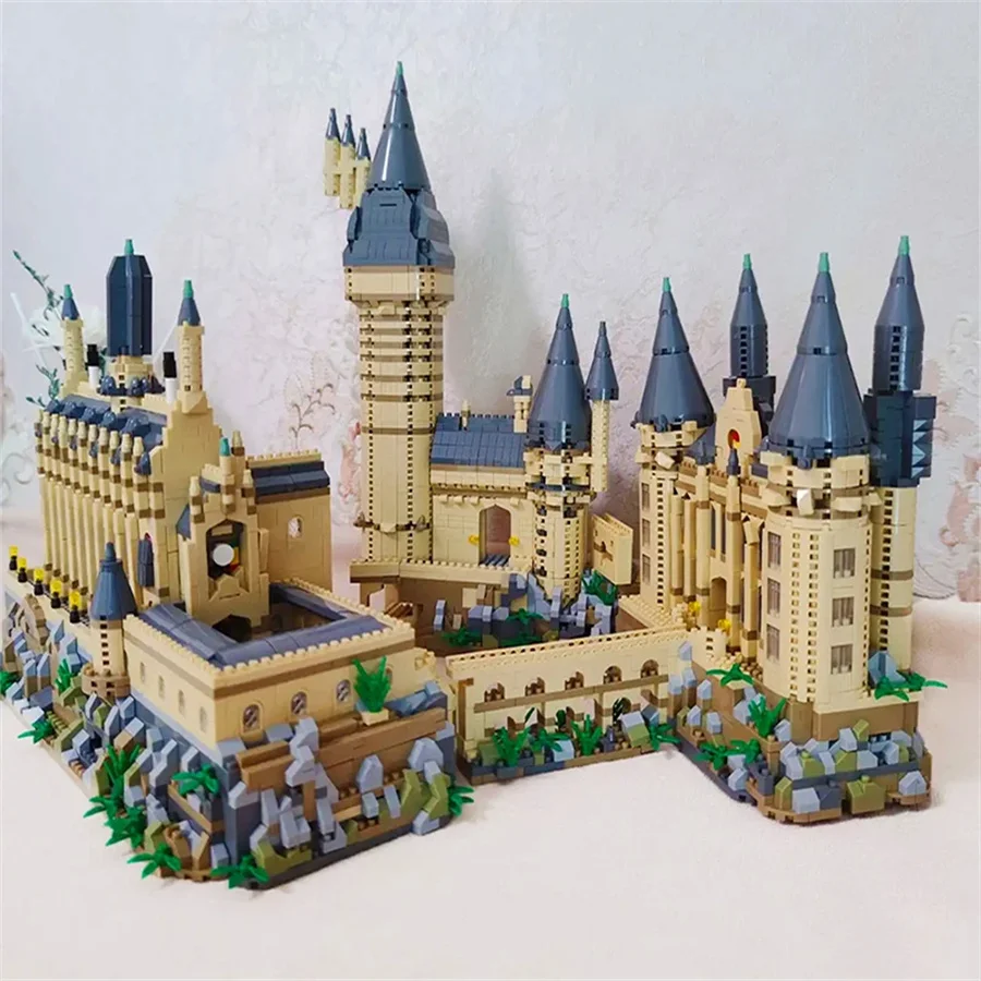 Magic Castle Micro Building Blocks with LED Light Street View Architecture Model Kit - 4